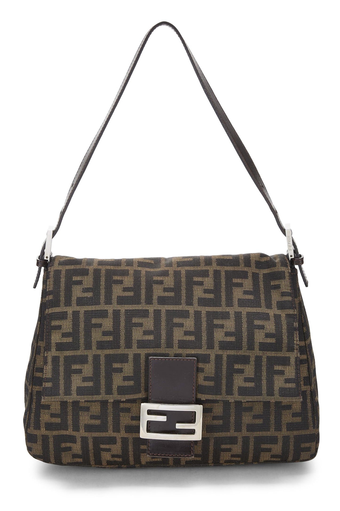 Fendi, Brown Zucca Canvas Mama, Brown