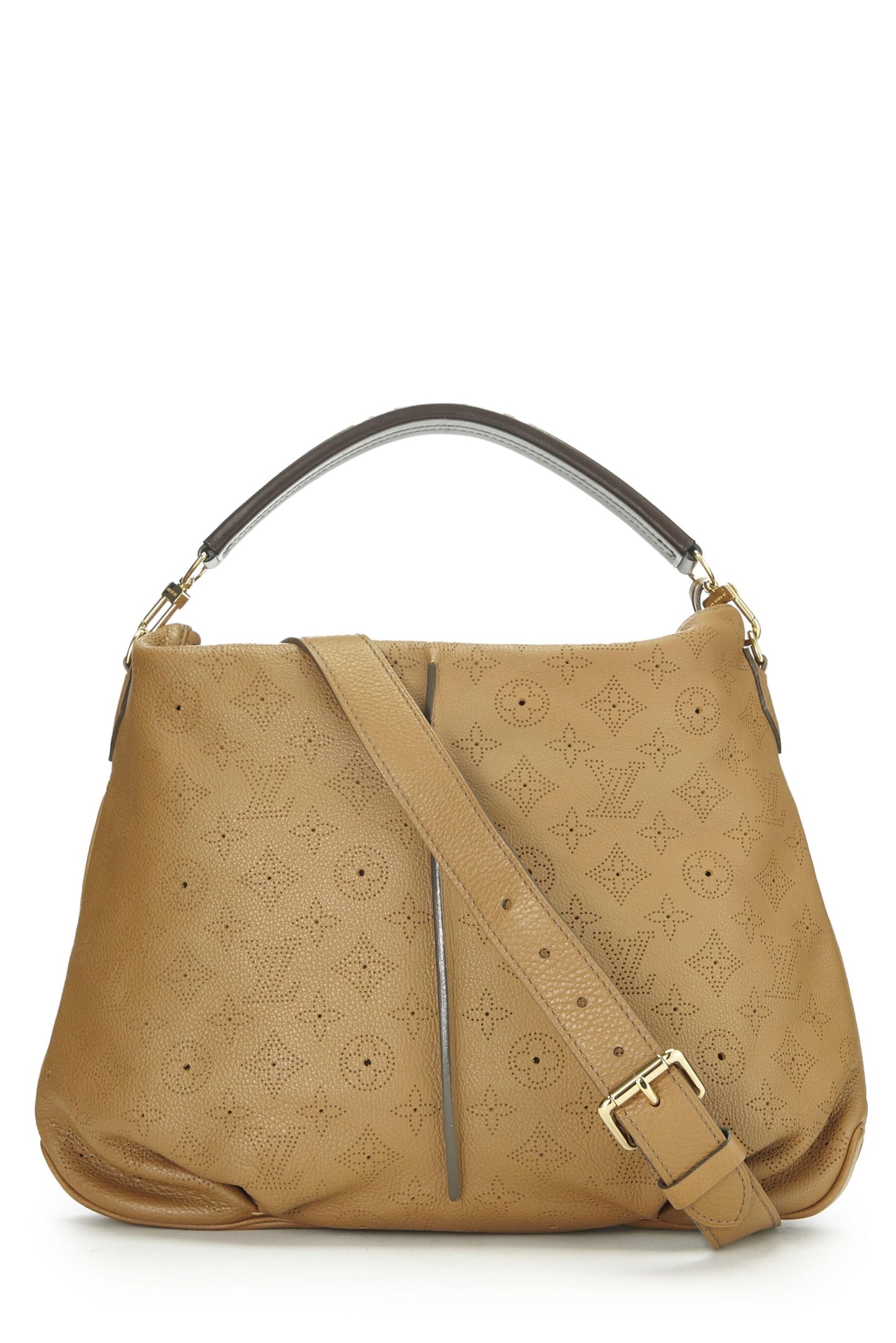 Louis Vuitton, Beige Monogram Mahina Selene PM, Beige