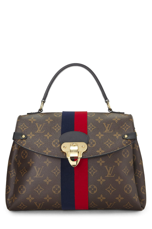 Louis Vuitton, Monogram Canvas Striped Georges MM, Red