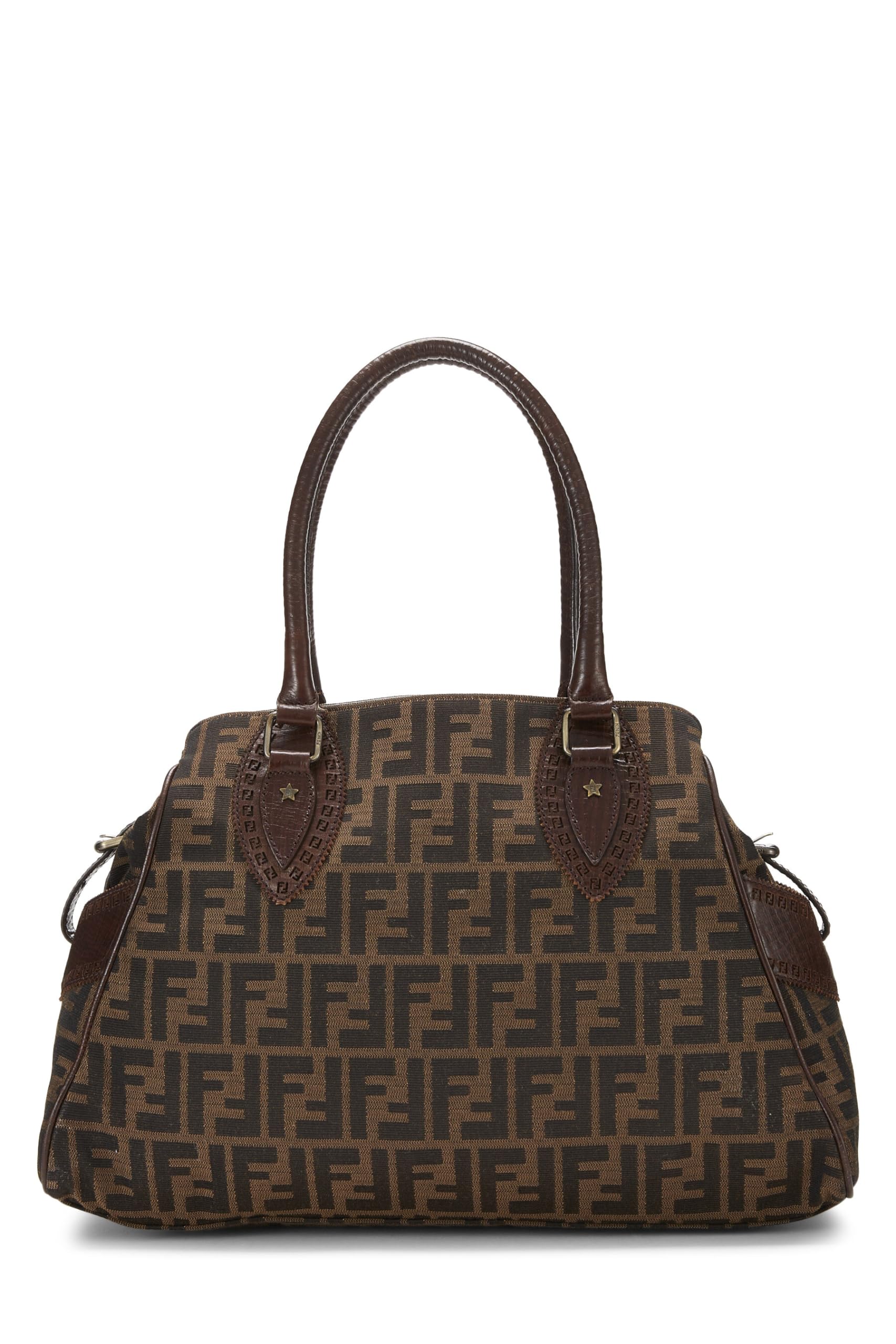 Fendi, Brown Zucca Velour Bag Du Jour Small, Brown