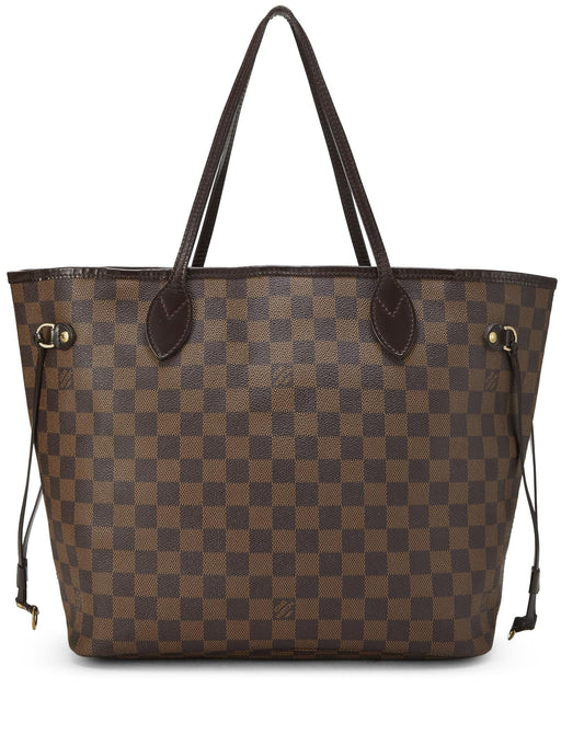 Louis Vuitton, Damier Ebene Neverfull MM, Brown