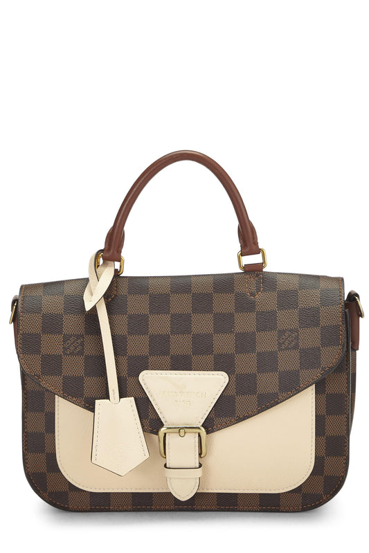 Louis Vuitton, Cream Damier Ebene Beaumarchais, Cream