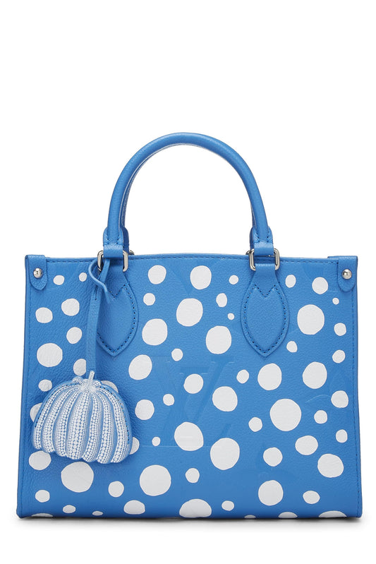 Louis Vuitton, LV x YK Blue Empreinte Giant Monogram On The Go PM, Blue