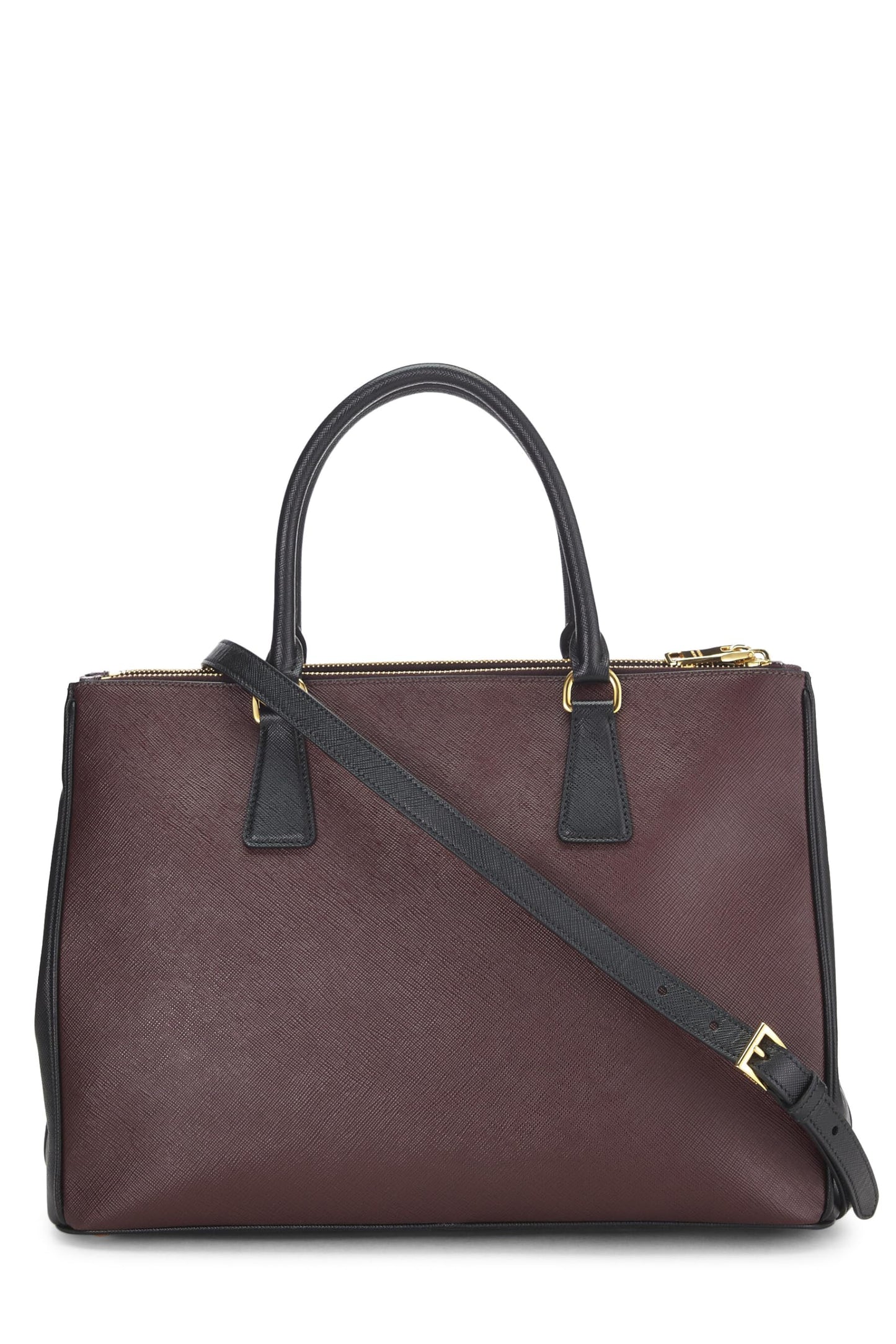 Prada, Burgundy Saffiano Executive Tote Medium, Multi