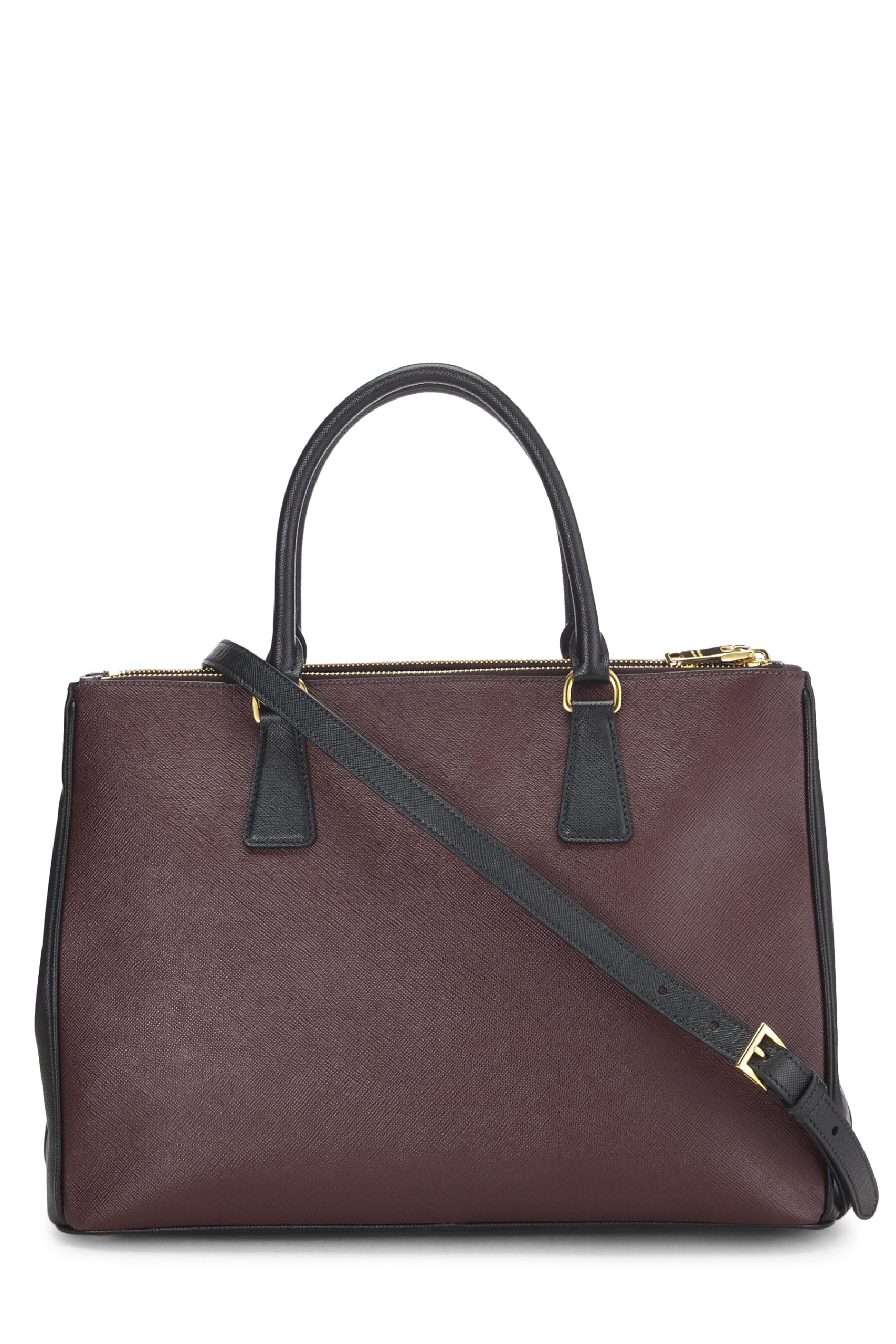 Prada, Burgundy Saffiano Executive Tote Medium, Multi