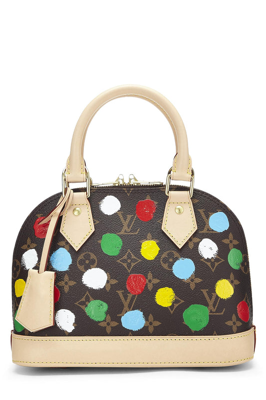 Louis Vuitton, Yayoi Kma x Louis Vuitton Monogram Canvas 3D Dots Alma BB, Brown