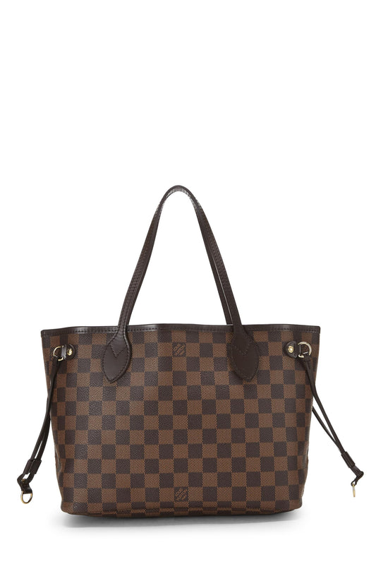 Louis Vuitton, Damier Ebene Neverfull PM, Brown