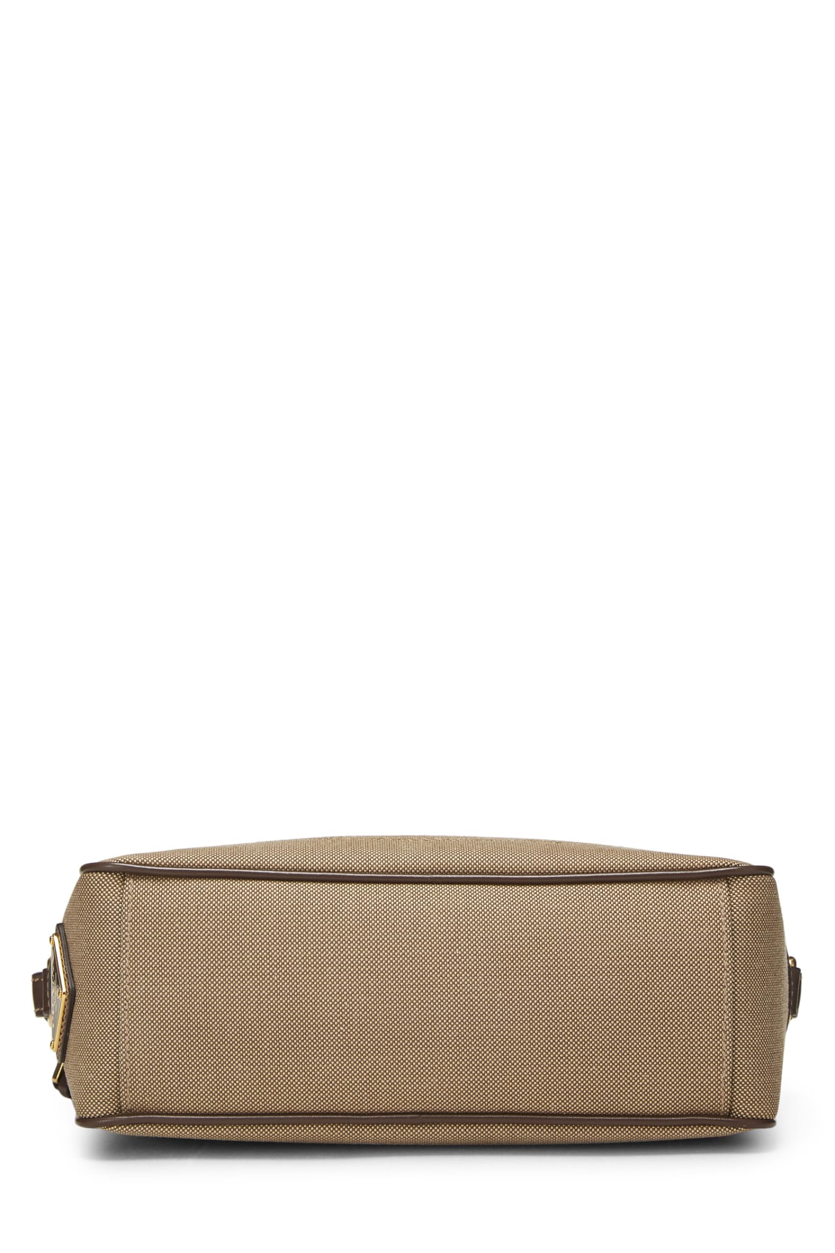 Prada, Beige Canvas Logo Camera Bag, Brown