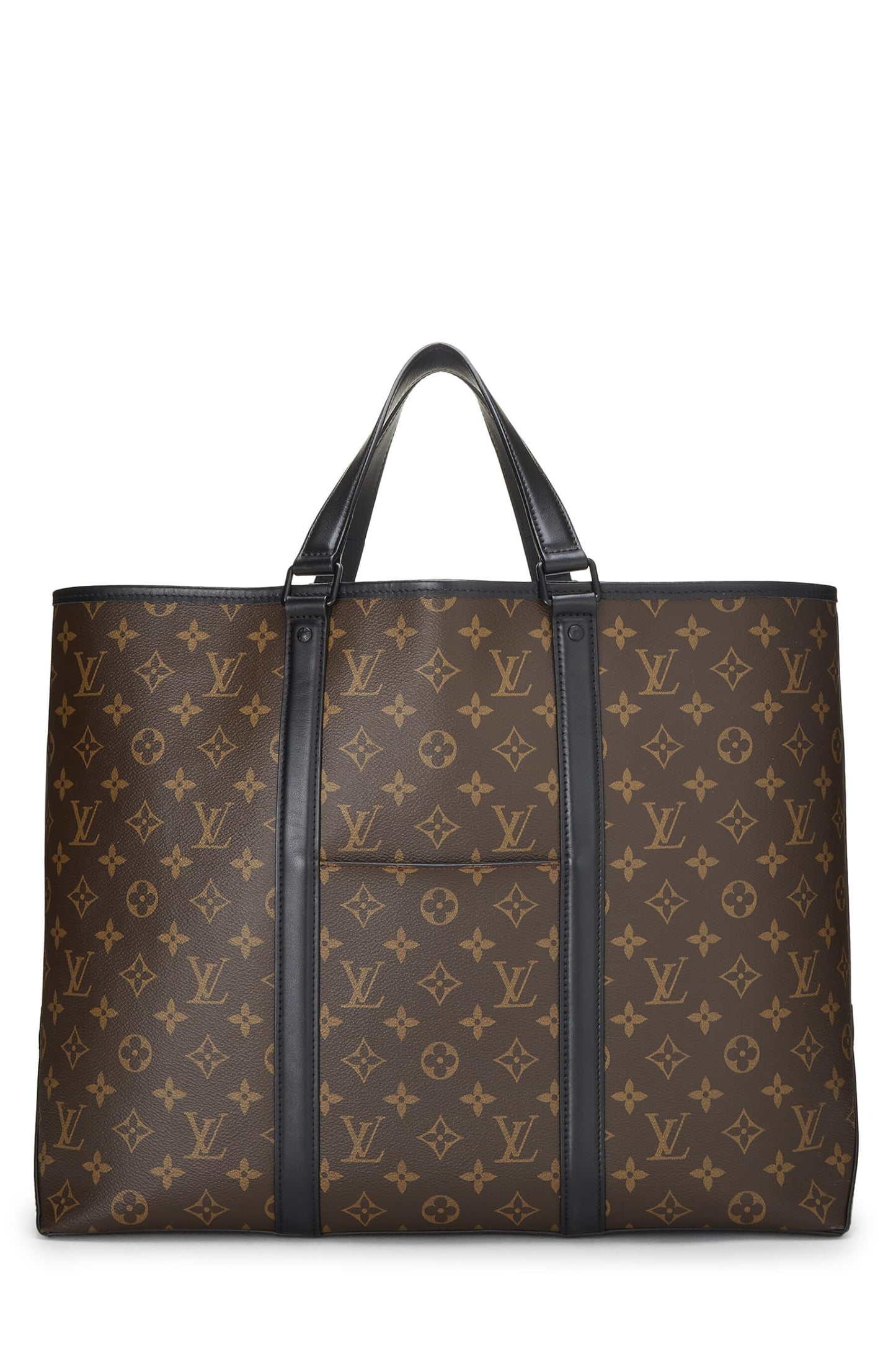 Louis Vuitton, Black Monogram Canvas Macassar Weekend Tote GM, Black