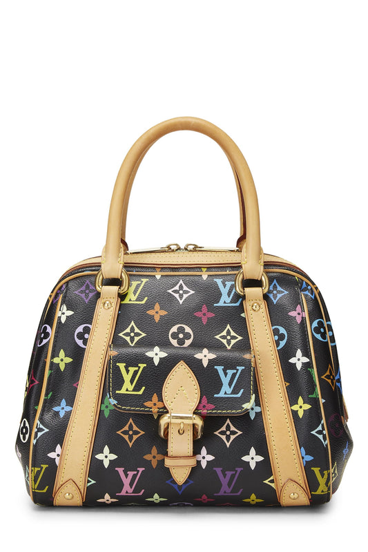 Louis Vuitton, Takashi Murakami x Louis Vuitton Black Monogram Multicolore Priscilla, Black