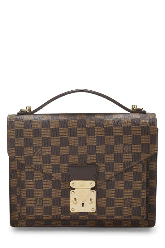 Louis Vuitton, Damier Ebene Monceau, Brown