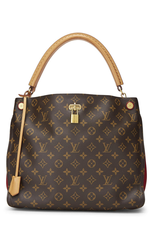 Louis Vuitton, Red Monogram Canvas Gaia, Brown