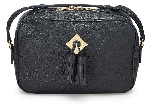 Louis Vuitton, Black Monogram Empreinte Saintonge, Black