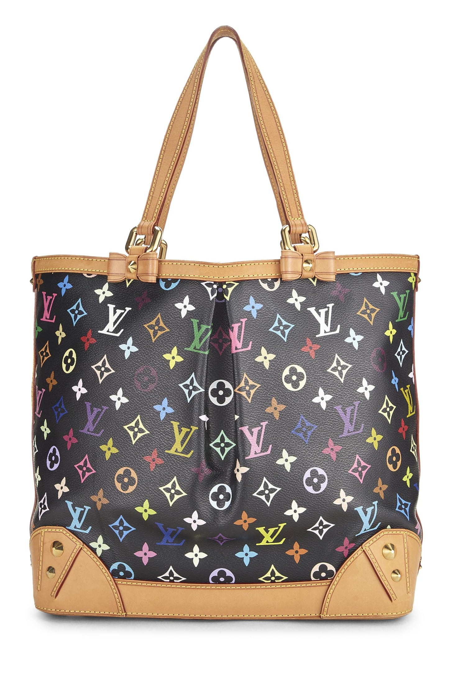 Louis Vuitton, Takashi Murakami x Louis Vuitton Black Monogram Multicolore Sharleen MM, Black