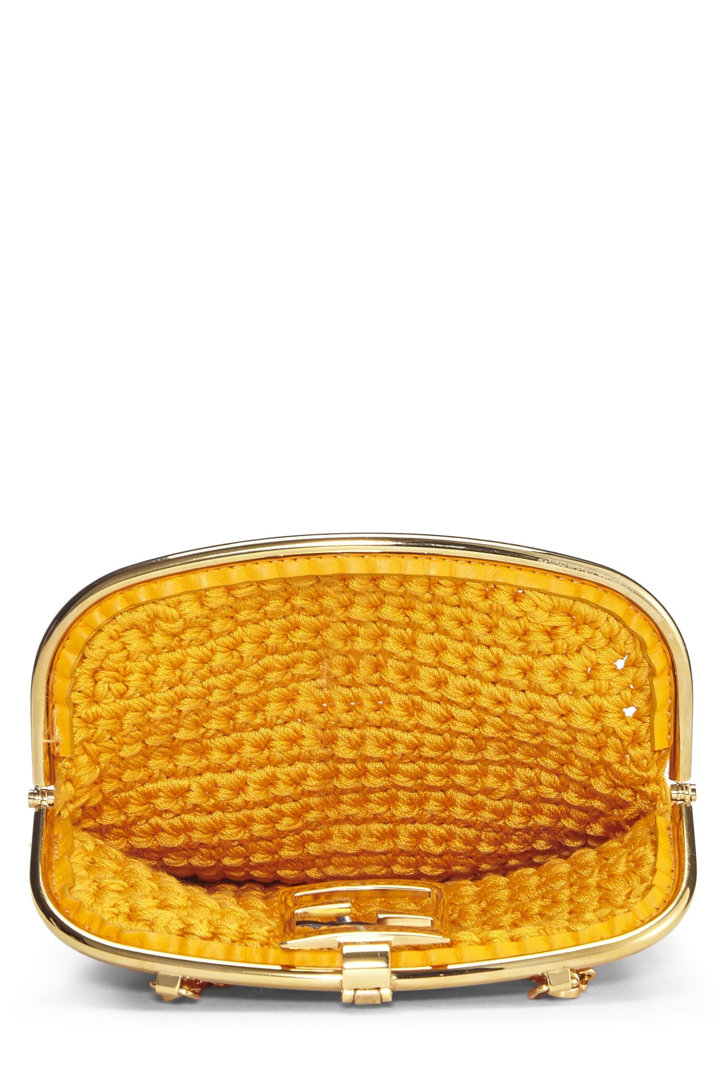 Fendi, Orange Woven Phone Bag, Orange