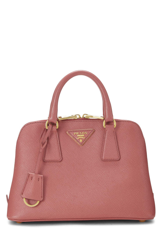 Prada, Pink Saffiano Leather Promenade Small, Pink Luxury Handbag