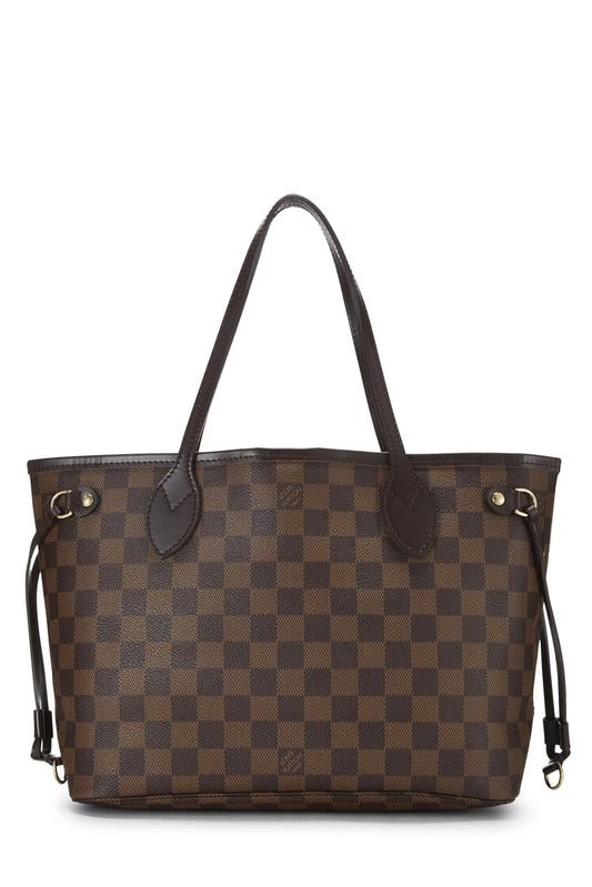 Louis Vuitton, Damier Ebene Neverfull PM, Brown