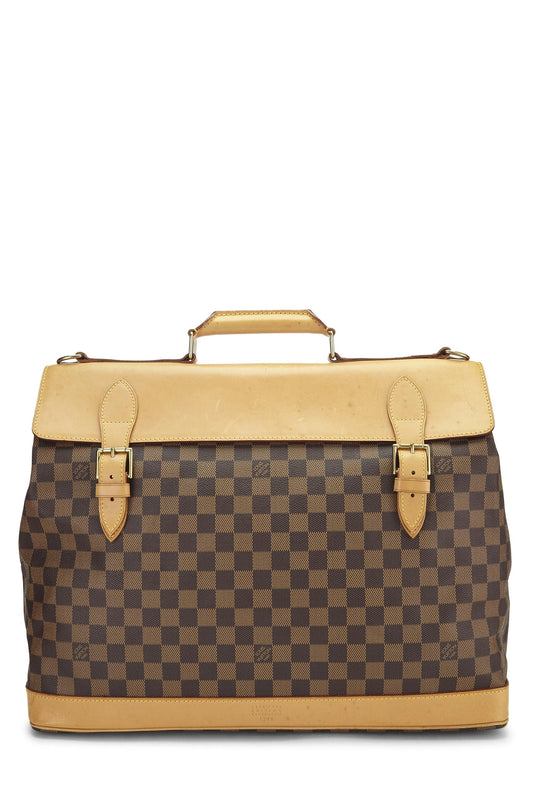 Louis Vuitton, Damier Ebene Canvas Clipper, Brown