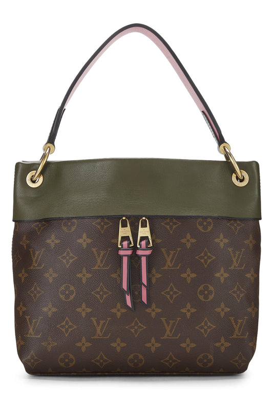 Louis Vuitton, Monogram Canvas & Multicolor Leather Tuileries Besace, Green