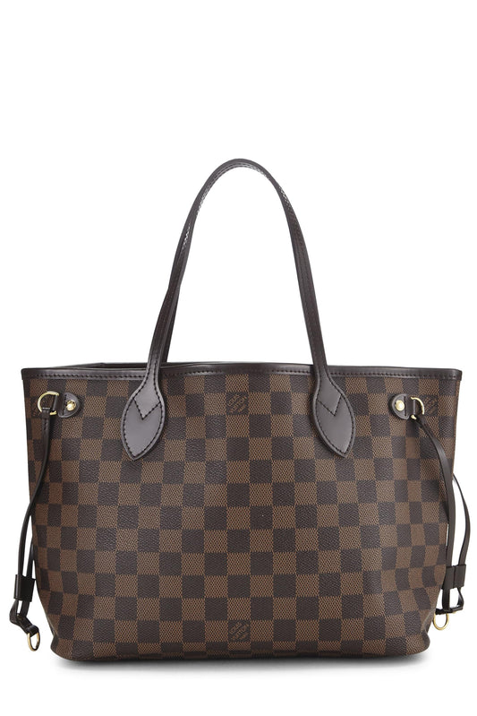 Louis Vuitton, Damier Ebene Neverfull PM, Brown