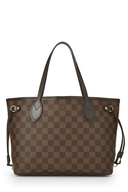 Louis Vuitton, Damier Ebene Neverfull PM, Brown