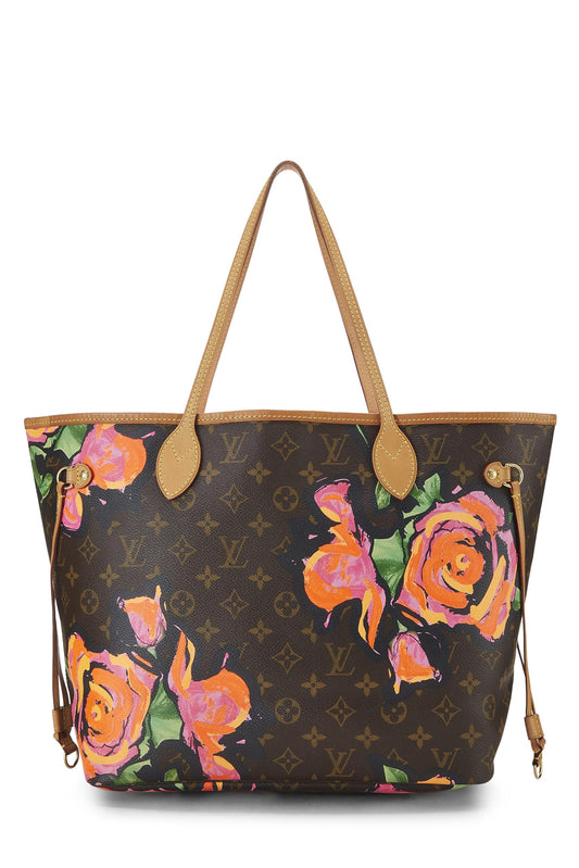 Louis Vuitton, Stephen Spro x Louis Vuitton Monogram Canvas Roses Neverfull MM, Brown