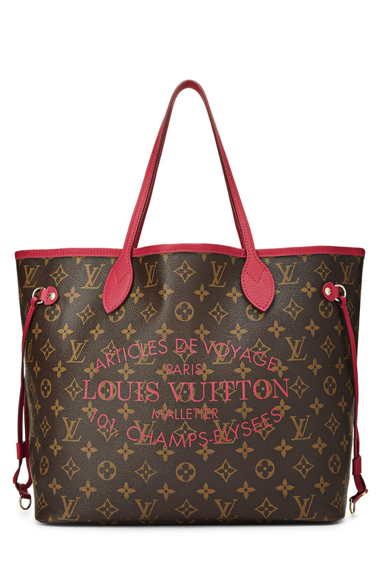 Louis Vuitton, Pink Monogram Canvas Ikat Flower Neverfull MM, Pink