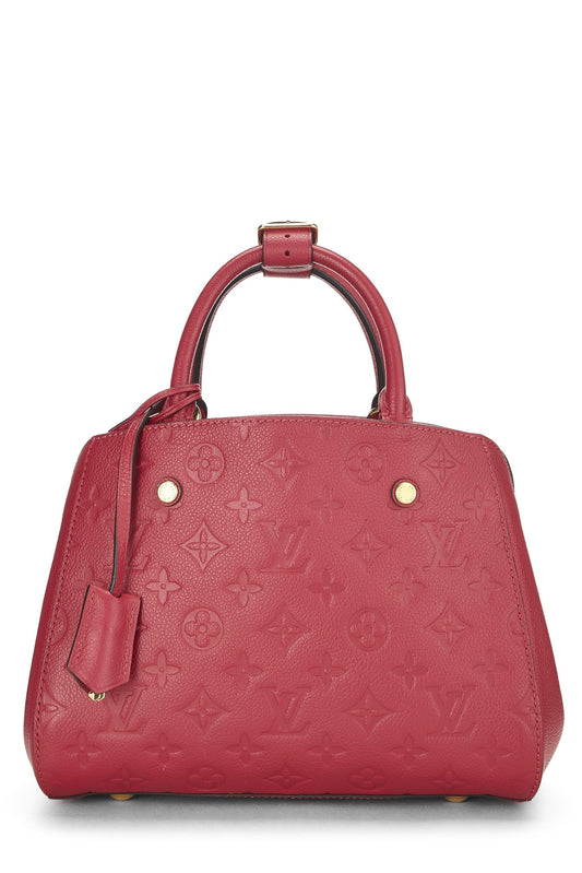 Louis Vuitton, Pink Monogram Empreinte Montaigne BB, Purple