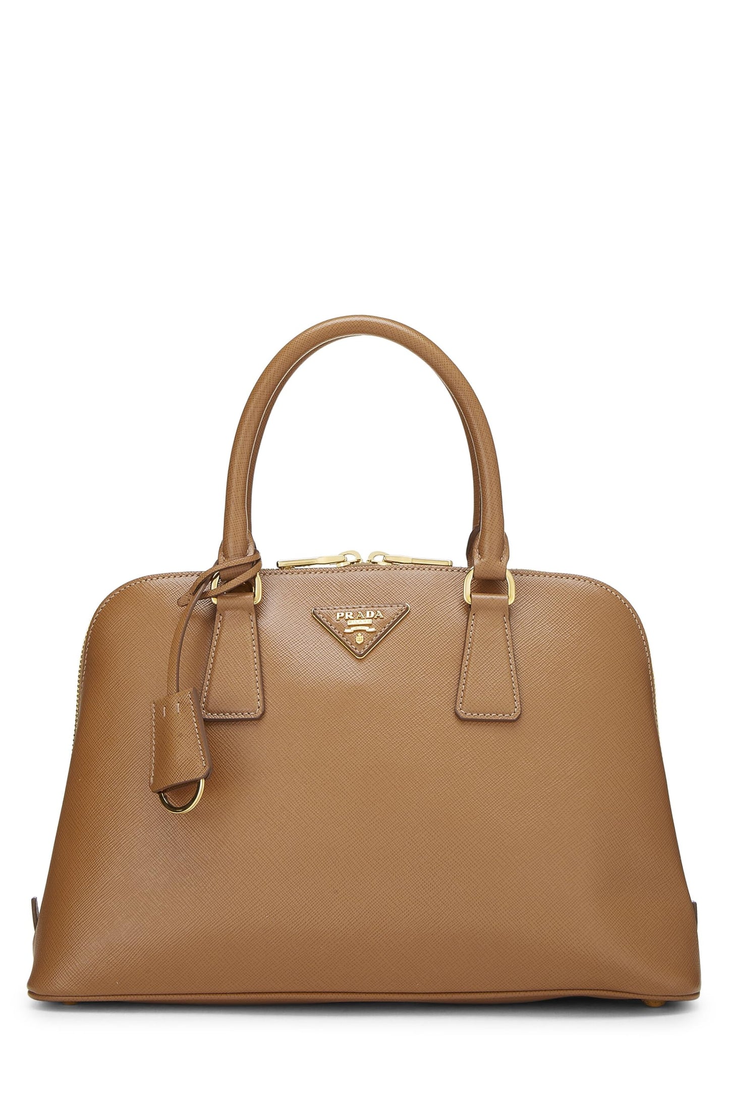 Prada, Brown Saffiano Promenade Medium, Brown Luxury Handbag