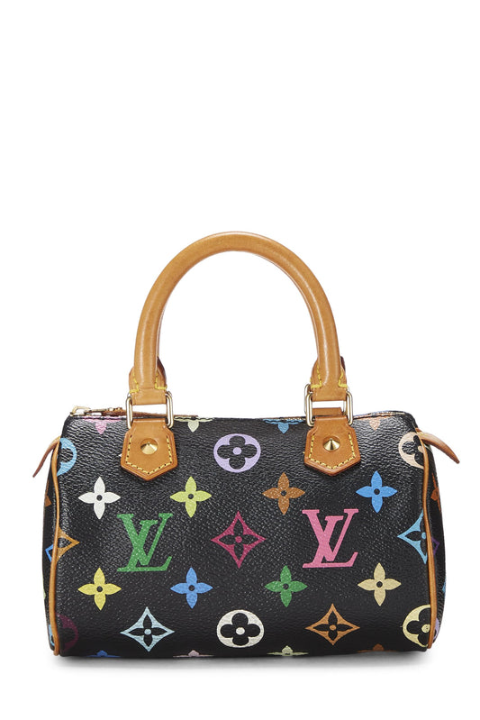 Louis Vuitton, Takashi Murakami x Louis Vuitton Black Monogram Multicolore HL , Black