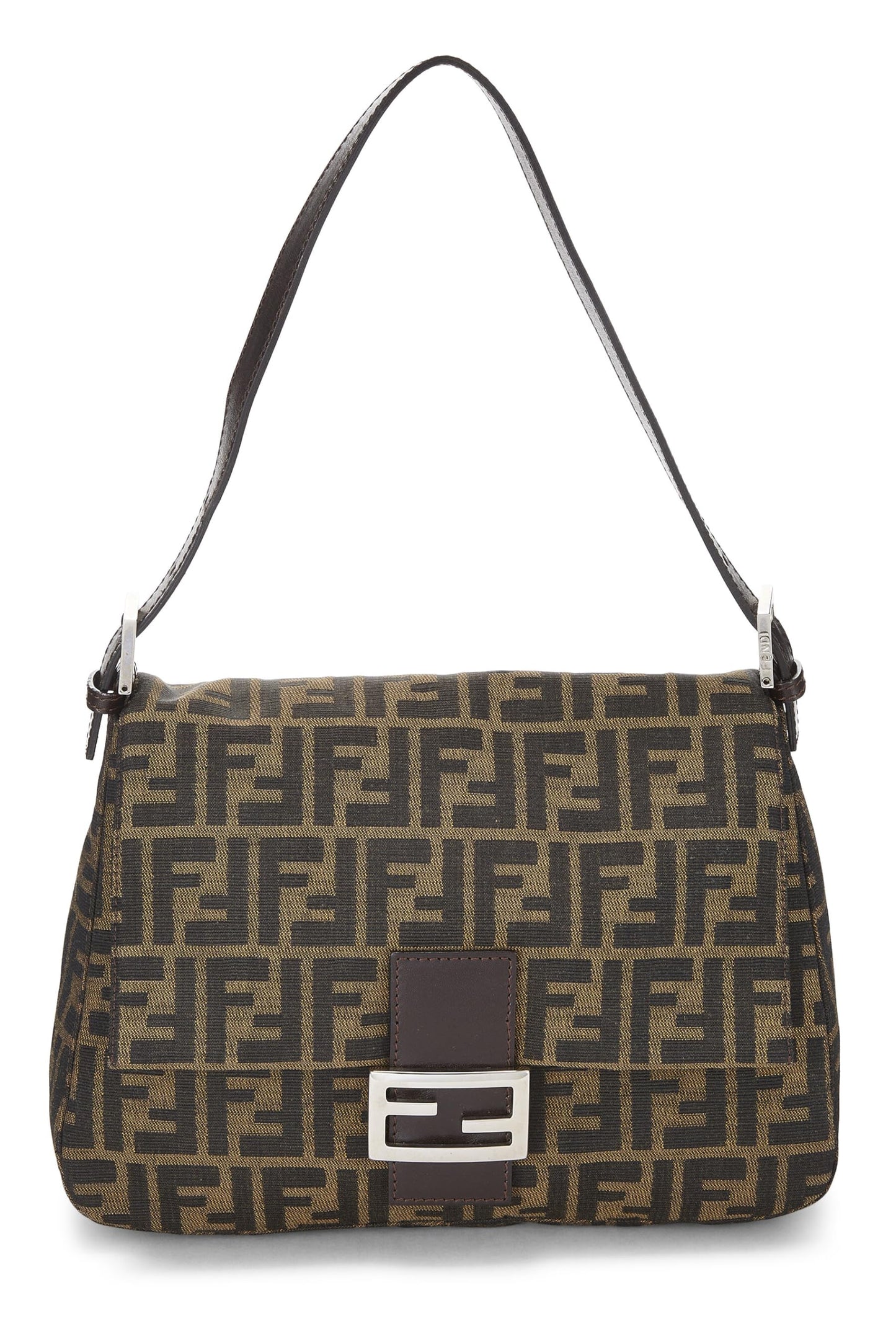 Fendi, Brown Zucca Canvas Mama, Brown