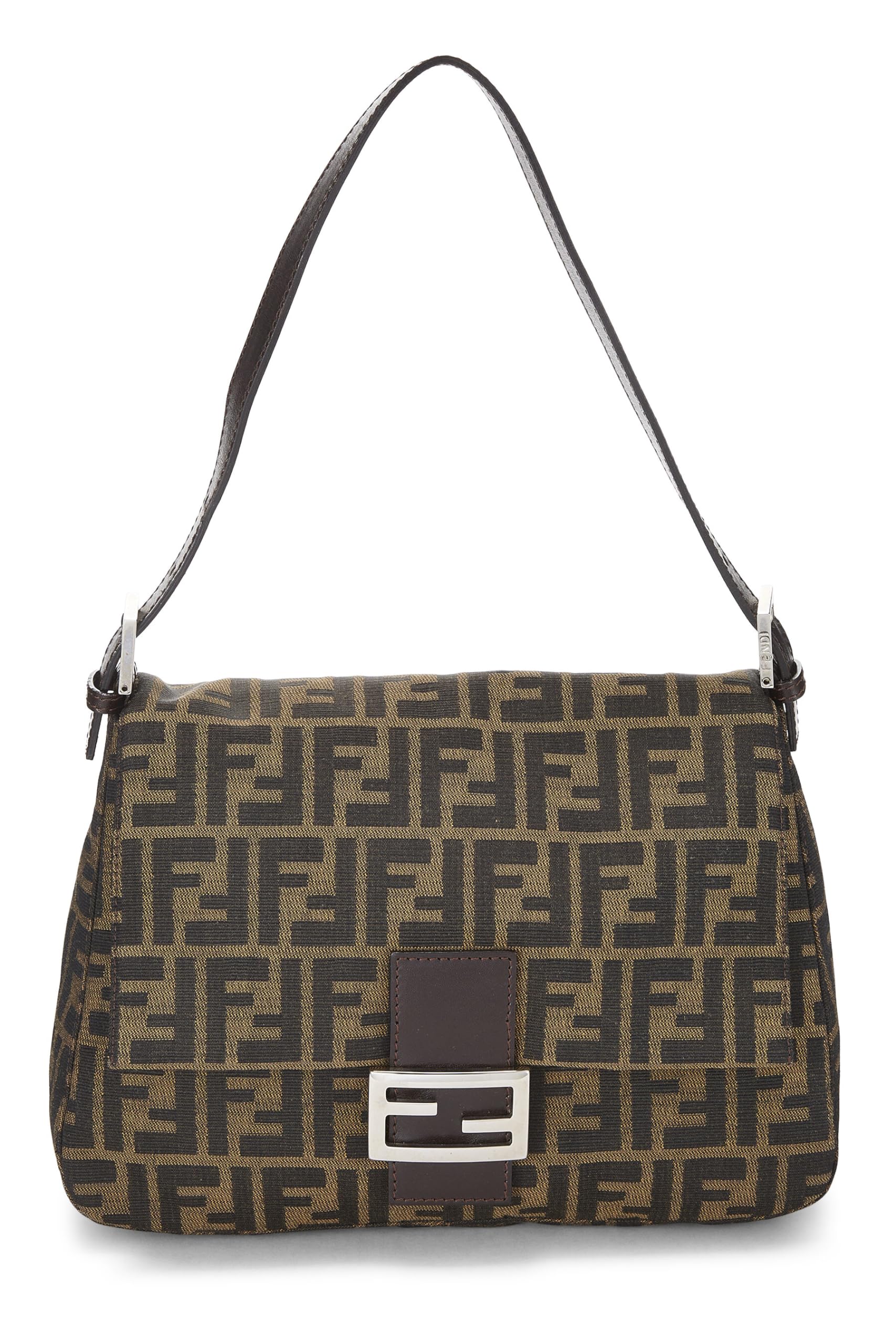 Fendi, Brown Zucca Canvas Mama, Brown