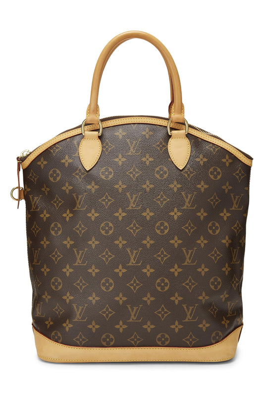 Louis Vuitton, Monogram Canvas LockIt Vertical, Brown