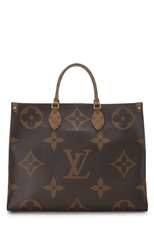 Louis Vuitton, Monogram Reversed Giant On The Go GM, Brown