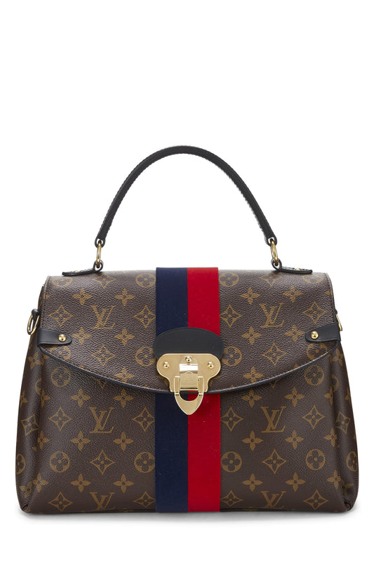 Louis Vuitton, Monogram Canvas Striped Georges MM, Red