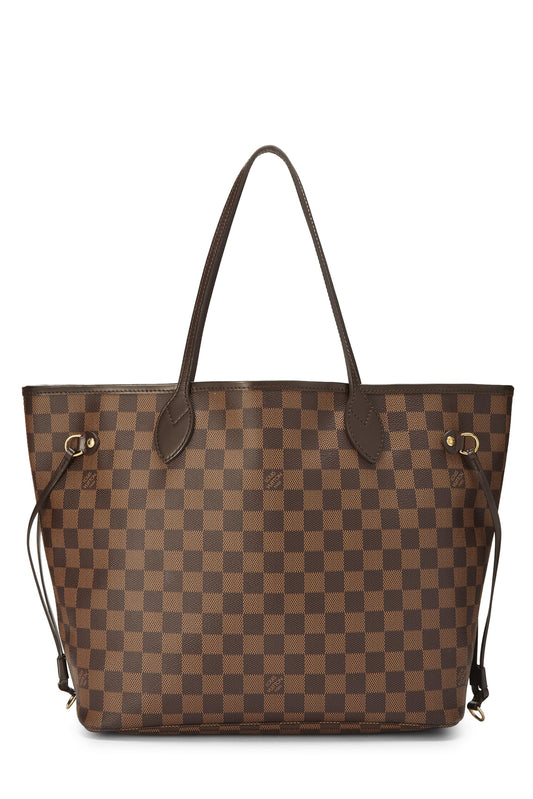 Louis Vuitton, Damier Ebene Neverfull MM NM, Brown
