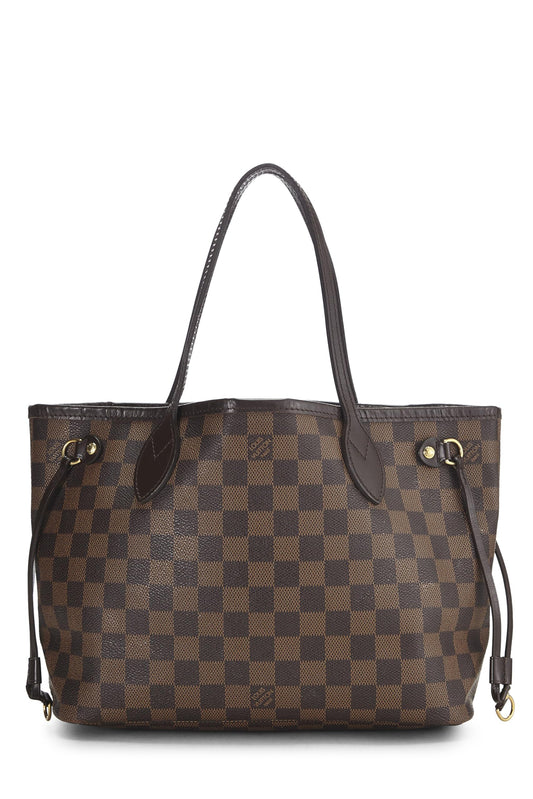 Louis Vuitton, Damier Ebene Neverfull PM, Brown