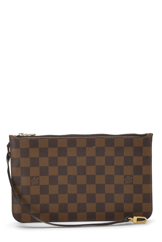 Louis Vuitton, Damier Ebene Neverfull Pouch MM, Brown