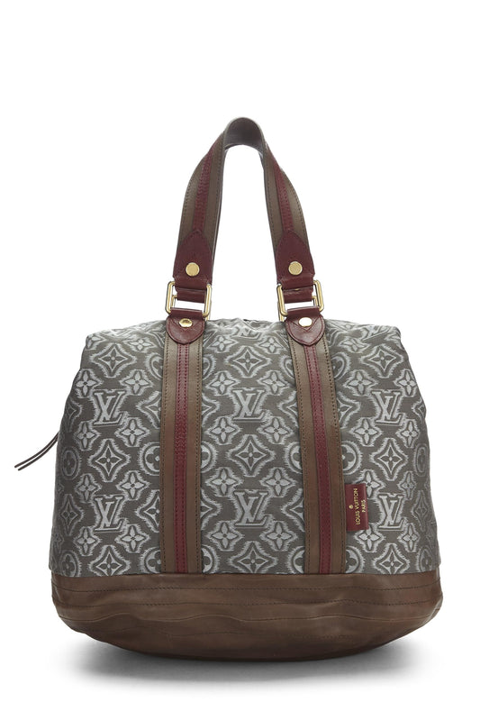 Louis Vuitton, Grey Monogram Jacquard Fabric Aviator GM, Grey