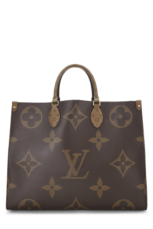 Louis Vuitton, Giant Monogram On The Go GM, Brown