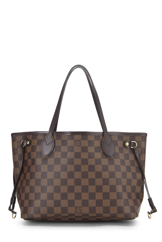 Louis Vuitton, Damier Ebene Neverfull PM, Brown