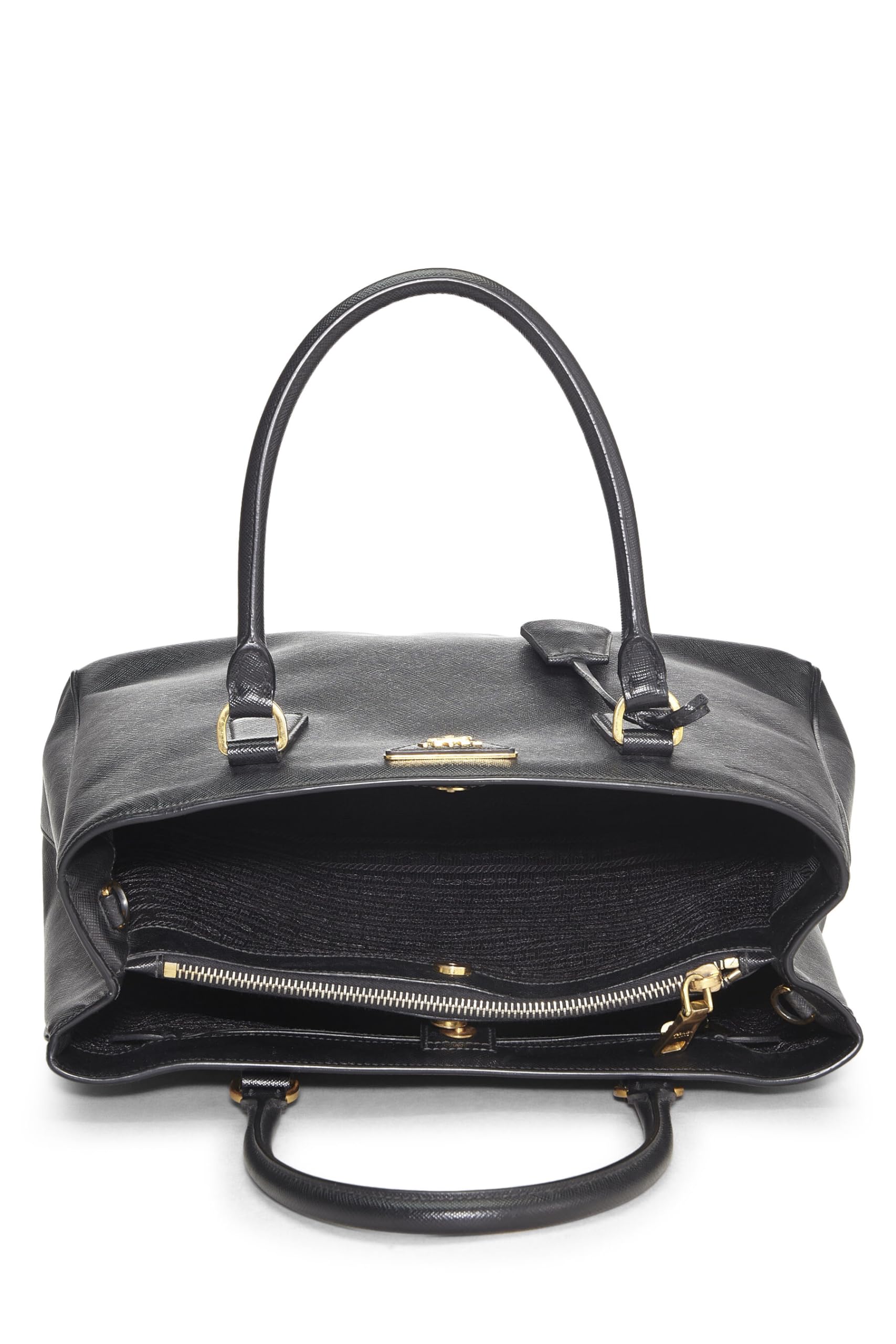 Prada, Black Saffiano Executive Tote Medium, Black