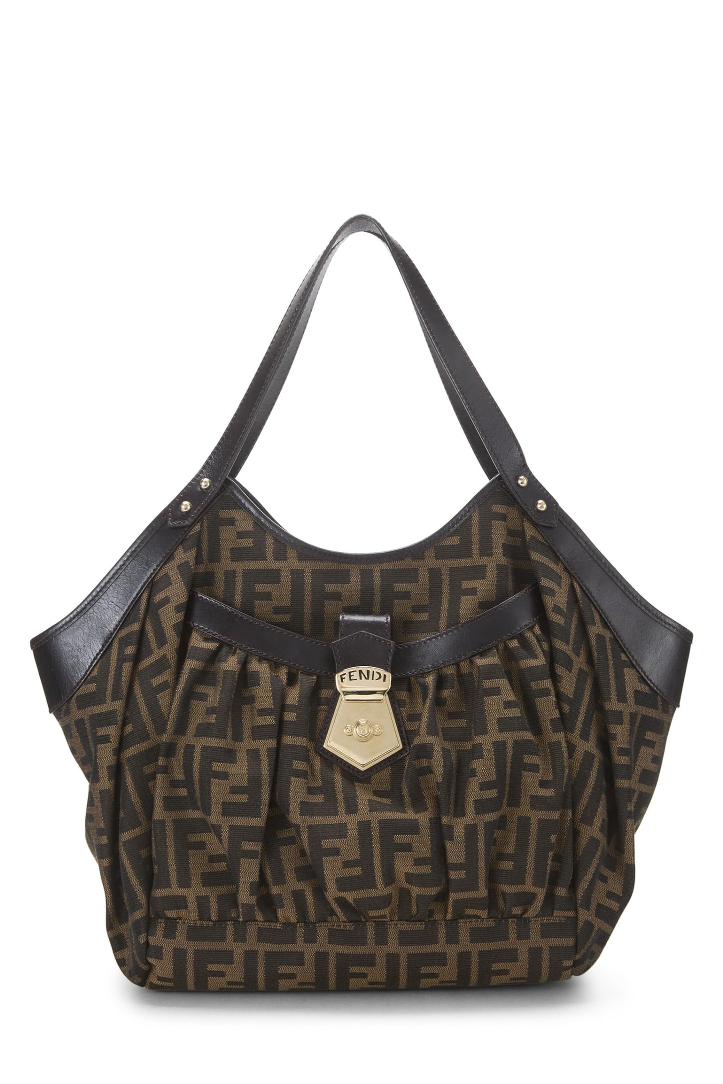 Fendi, Brown Zucca Canvas Chef Tote Large, Brown