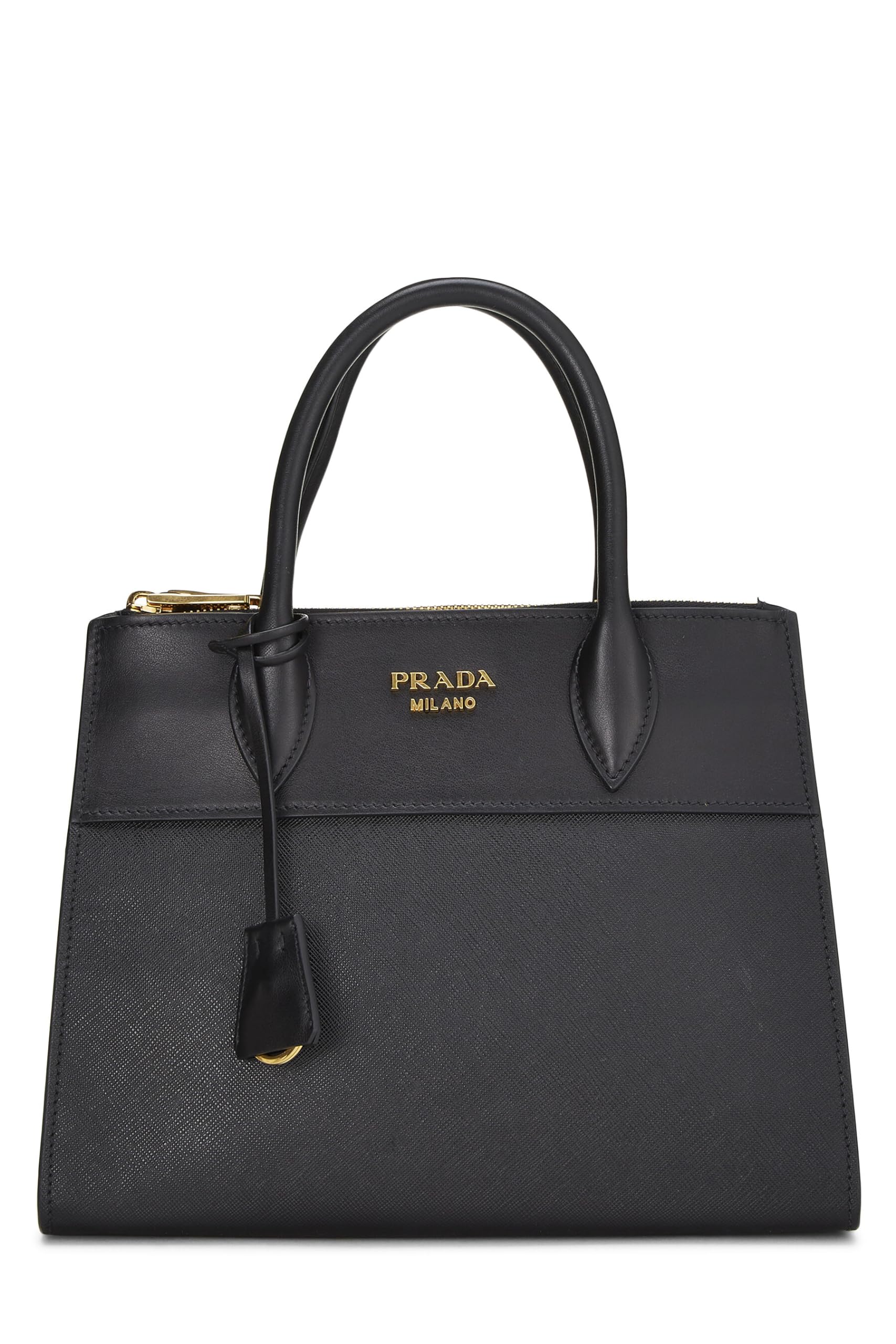 Prada, Black City Paradigme Handbag Small, Black