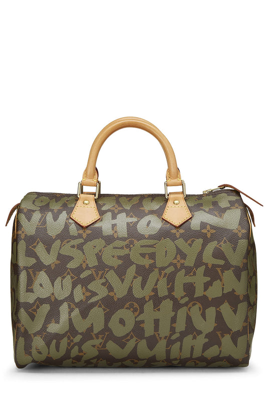 Louis Vuitton, Stephen Spro x Louis Vuitton Monogram Green Graffiti , Green