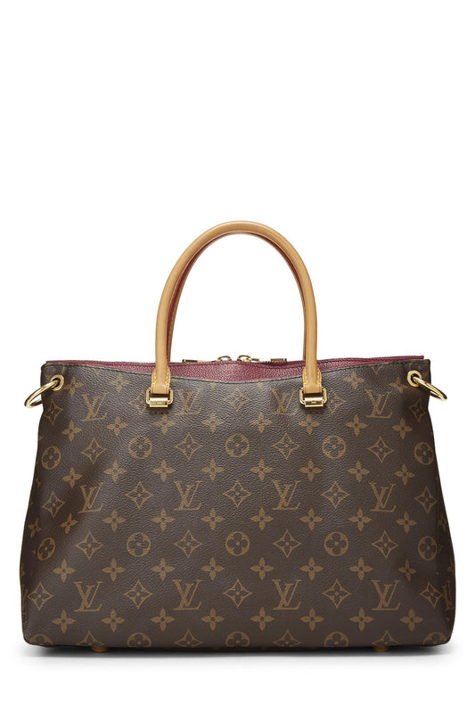 Louis Vuitton, Burgundy Monogram Canvas Pallas, Burgundy