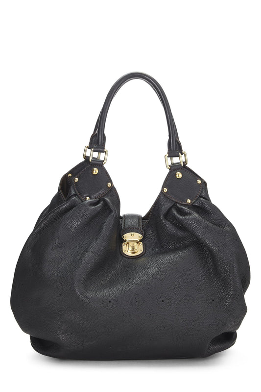 Louis Vuitton, Black Monogram Mahina Large, Black