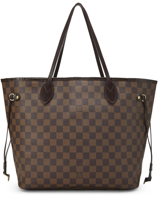 Louis Vuitton, Damier Ebene Neverfull MM, Brown