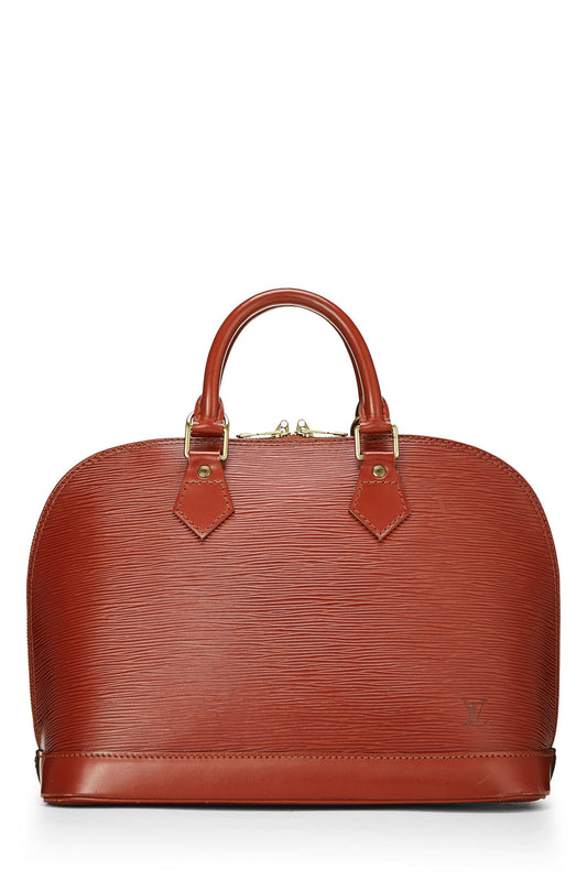 Louis Vuitton, Cipango Gold Epi Alma PM, Brown