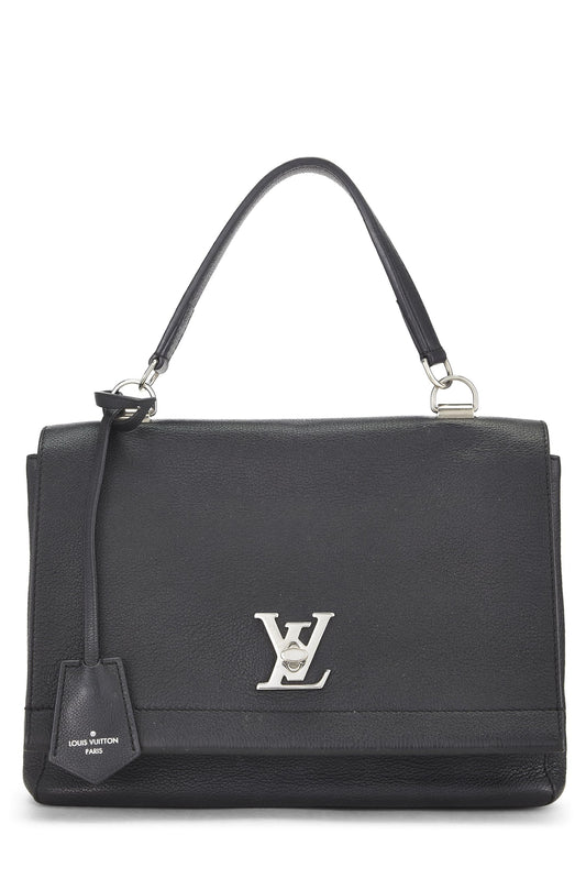 Louis Vuitton, Black Leather Lockme II, Black